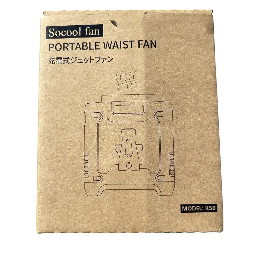 Portable Waist Fan Clip On 10000mAh Rechargeable Personal Cooling Neck Shirt Fan